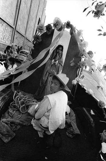 Fiesta de Nuestra Señora de Guadalupe /   Festival of Our Lady of Guadalupe  Juarez, Mexico  1995  Silver gelatin print  Miguel Gandert